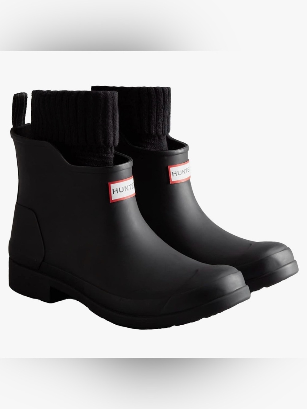 HUNTER In/Out Chelsea Sock Boot
Black Short Rain Boots Size US Women’s 6
